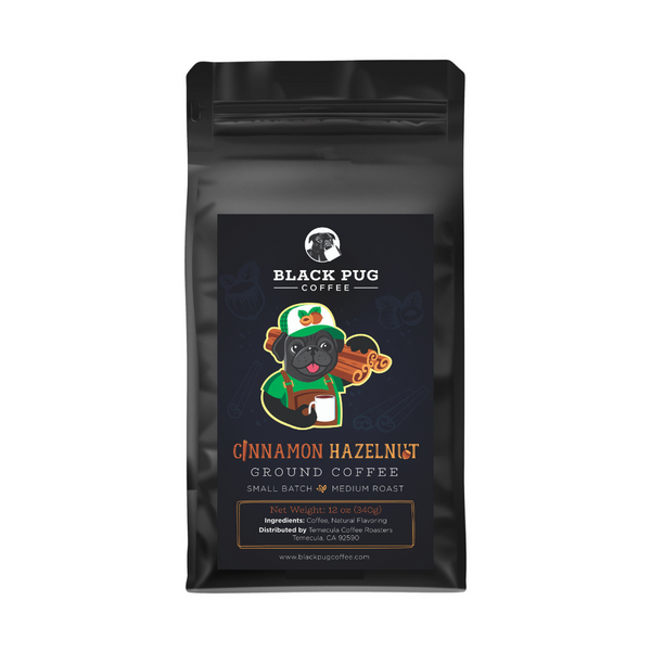 Cinnamon Hazelnut - 12oz Ground Coffee – Black Pug Coffee Co