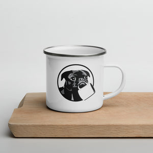 Enamel Pug Mug 12oz